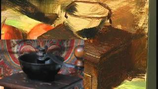 &quot;Antique Coffee Grinder &amp; Vegetables by Daniel Keys