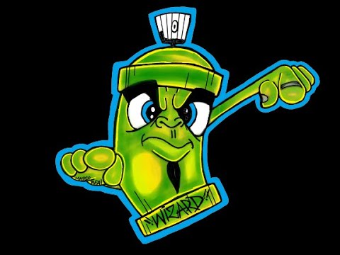 spraycan Drawing - speed drawing character