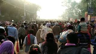 Prayagraj kumbh crowd video mauni amavasya