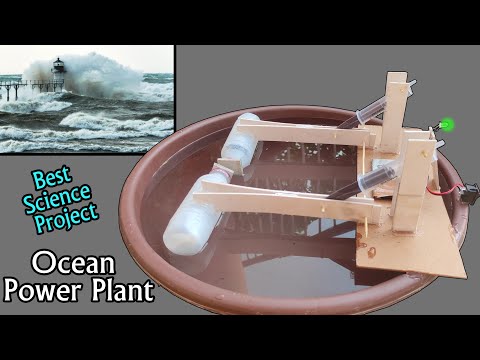 Best science Project Ocean Power Plant Generates energy from waves  Best Project