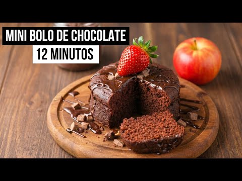 EAT WITHOUT GUILT! Fluffy Mini Chocolate Cake in 12 minutes 🍫✨