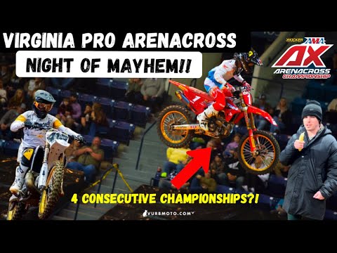 Virginia Kicker Arenacross Pro Carnage - WILD NIGHT OF RACING!!