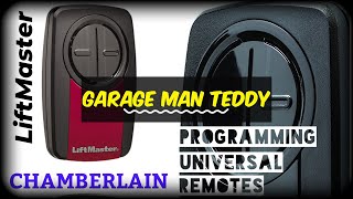 How to program a LiftMaster / Chamberlain Universal Garage Remote