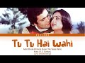 Tu Tu Hai Wahi Dil Ne Jise Apna Kaha Full Song With Lyrics In Hindi English And Romanised
