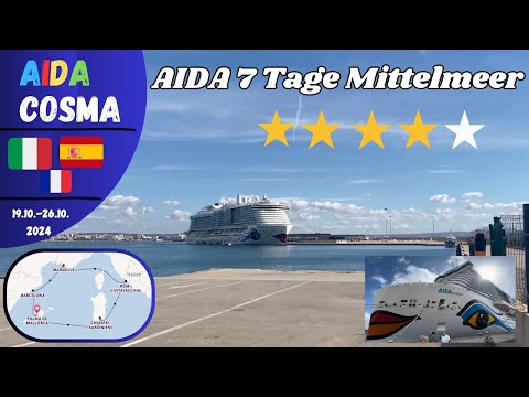 7 Tage AIDAcosma Mediterrane Schätze mit Sardinien ab Mallorca Vlog !