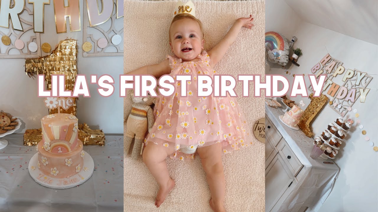 LILA'S FIRST BIRTHDAY PARTY | DECORATE WITH ME & DAY OF PARTY PREP!