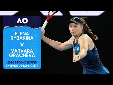 Elena Rybakina v Varvara Gracheva Extended Highlights | Australian Open 2026 Second Round