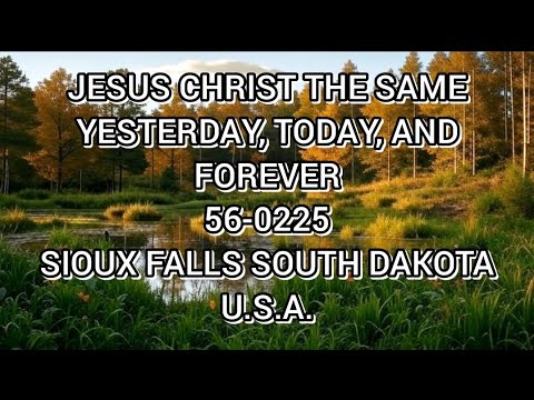 JESUS CHRIST THE SAME YESTERDAY, TODAY, AND FOREVER (56-0225)
