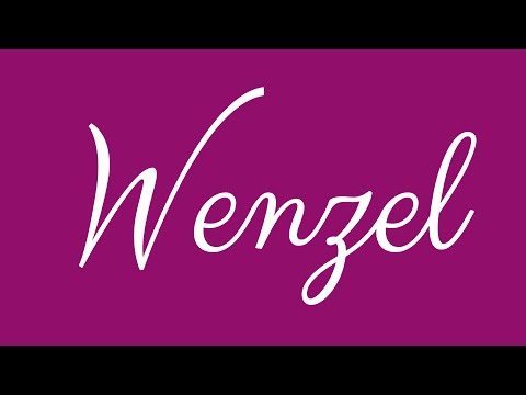 Learn how to Sign the Name Wenzel Stylishly in Cursive Writing
