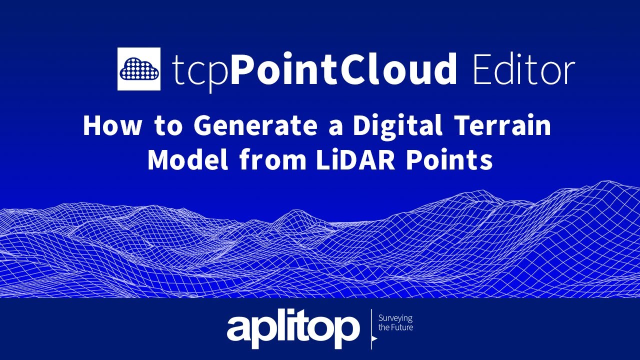 tcp PointCloud Editor | How to Generate a Digital Terrain Model from LiDAR Points