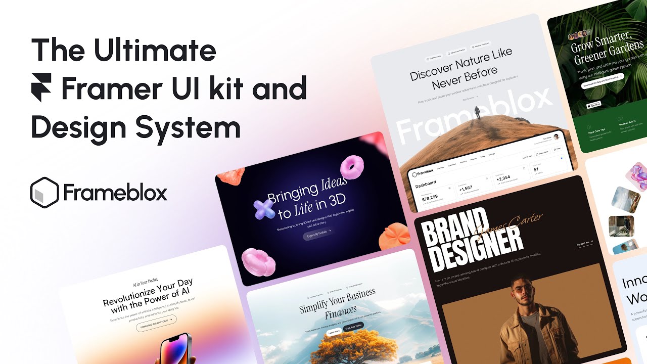 The Ultimate Framer UI kit, Component library and Design System - Frameblox