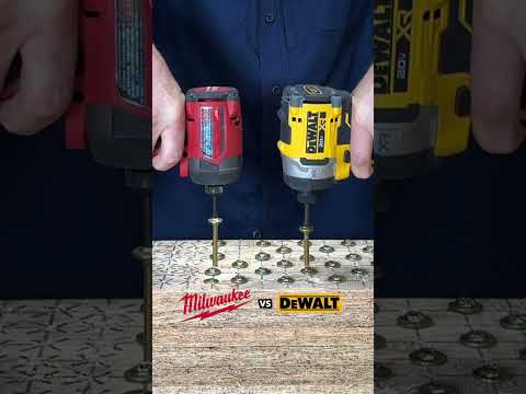 Milwaukee M18 Fuel VS DeWalt 20V Max Impact Driver #Tools