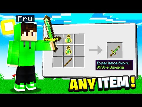 Minecraft But You Can Craft SWORDS From Any Item...