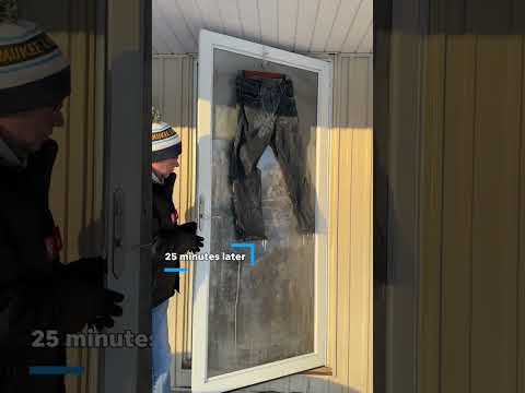 Will -15°F Wisconsin temperatures freeze a pair of jeans?