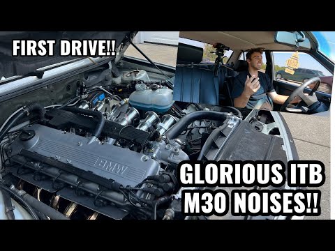 First Drive in the ITB M30B35 E28 | The Best Sounding BMW I've ever Built?! Initial Impressions