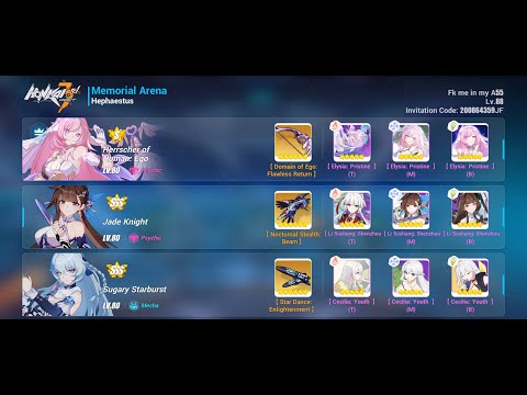 HI3 [Ex Abyss - Nirvana 482D] Wardens of Tower - HH JK SSt - 807+