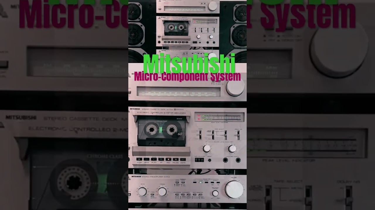 Mitsubishi M-A04 Vintage Micro-Component System