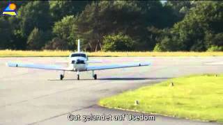 preview picture of video 'Mit dem Flugzeug auf Usedom'