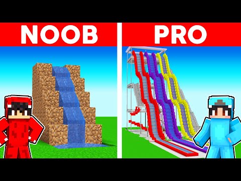 GIANT Water Park BUILD CHALLENGE in Minecraft