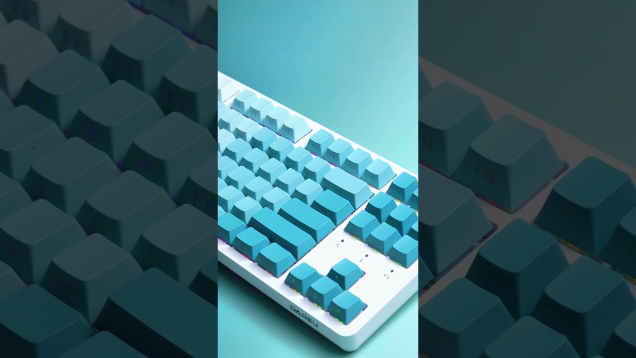DAREU EK87 Pro Side Printed Keycaps Keyboard #shorts