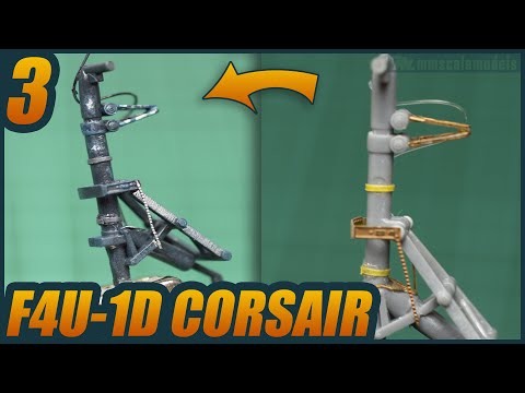 1/48 F4U-1D Corsair - ep 3 - Tamiya plastic scale model build