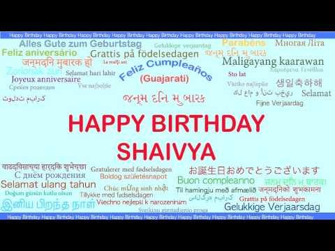 Shaivya   Languages Idiomas - Happy Birthday