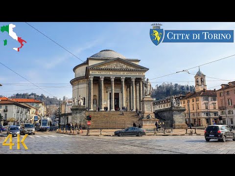 Walking Turin Italy 🇮🇹 | 4K City Walk