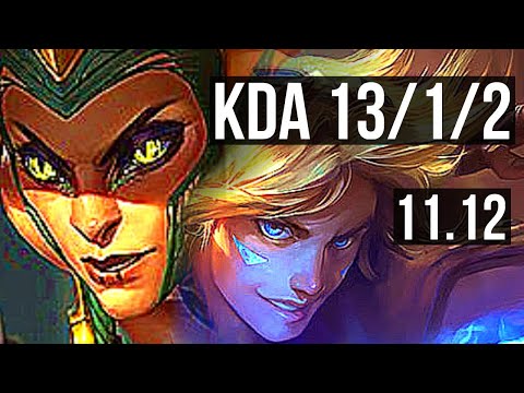 CASSIOPEIA vs EZREAL (MID) | 13/1/2, 8 solo kills, Legendary, 1.0M mastery | EUW Master | v11.12
