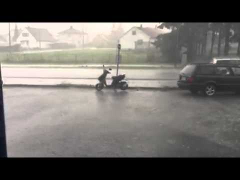 Uvær på Lierstranda