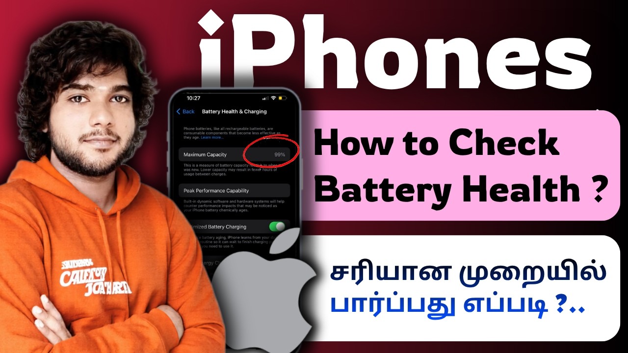 How to Check iphone Battery Health in tamil / iphone Battery Health Checking tamil / Battery Health