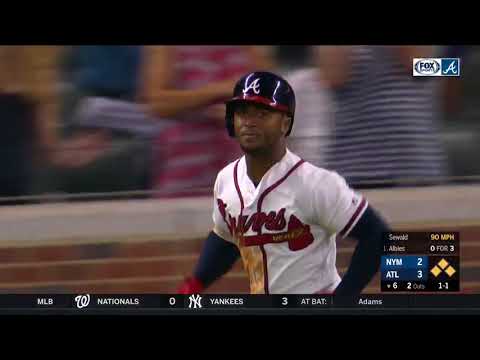 Braves Ozzie Albies Launches 2nd Grand Slam of Season vs. Mets (6/12/18)
