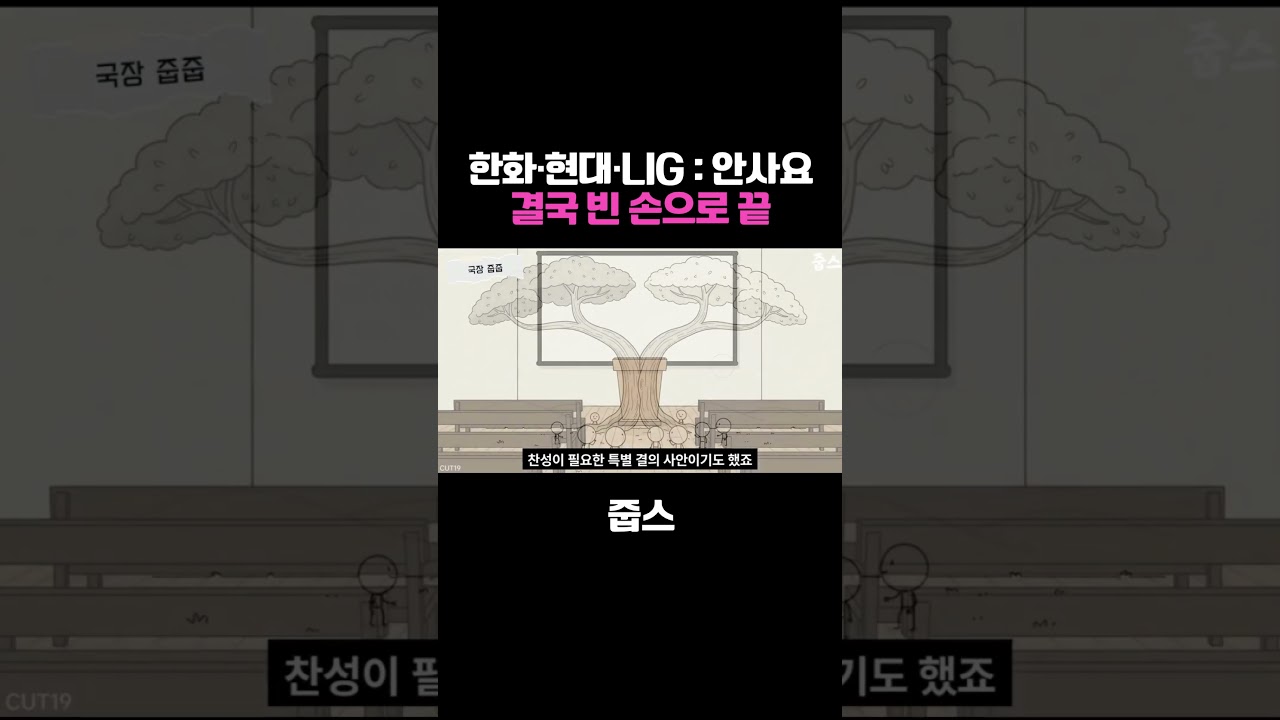 한화·현대·LIG : 안사요 결국 빈 손으로 끝