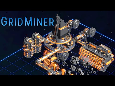 NEW | Build Space Station Refineries for Mining Asteroids in SPACE | Gridminer First Look Gameplay