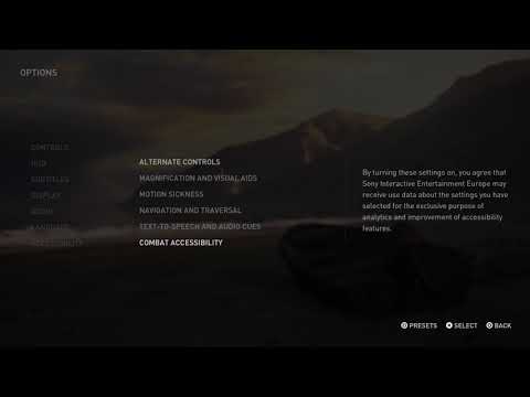 Options Menu (v1.02) - Settings - The Last of Us Part II (2)