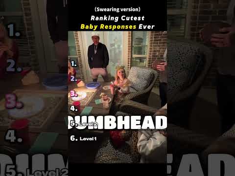 Ranking Cutest Baby Responses Ever (bad word edition)#usa