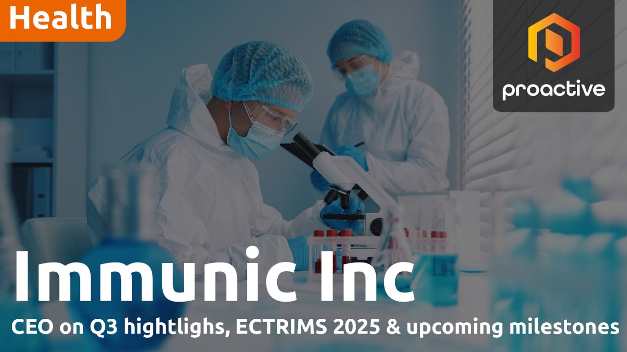 Immunic CEO on Q3 highlights, ECTRIMS 2025 and upcoming milestones