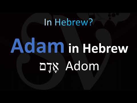 How to Pronounce ''ADAM'' in Hebrew אָדָם  Adom