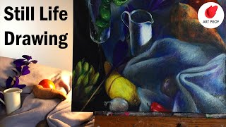 How to Draw a Still Life with Caran d&#39;Ache Crayon