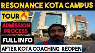 Resonance Coaching Kota Campus Tour | Full info | Admission Process | After Kota Coaching Reopen..🔥🔥