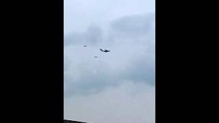 preview picture of video 'Turkish A400/2 f-16 arriving for waddington 2/7/14'