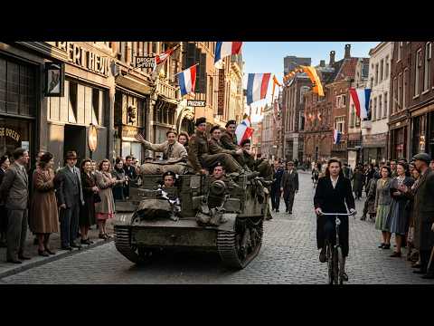 What Dutch Crowds Did When They First Saw Canadian Tanks in 1945