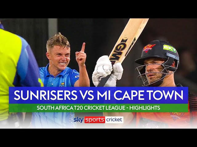 Curran takes two wickets in losing effort | Sunrisers Eastern Cape vs MI Cape Town | SA20 highlights
