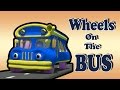 Wheels On The Bus Go Round And Round Blue Wheels On The Bus 3D Nursery Rhymes