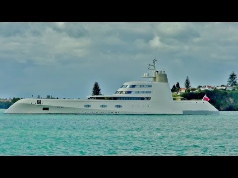 Expensive stuff (three hundred and fifty million dollar super yacht "A")