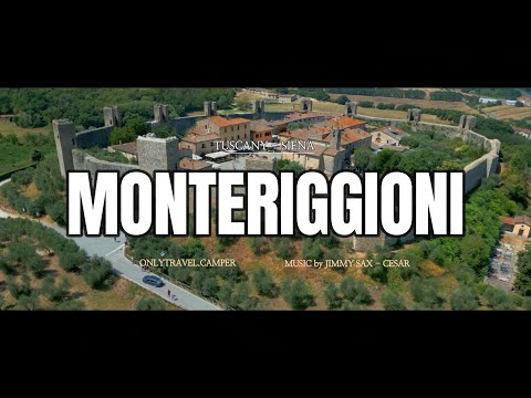 MONTERIGGIONI - Tuscany . Siena - Music by Jimmy Sax - Cesar . 4K DroneDJI