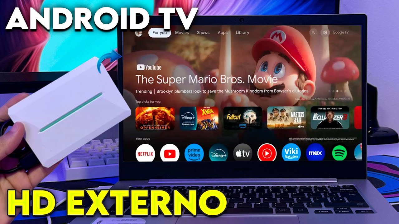 Transform PC/Notebook into Android TV with external HD