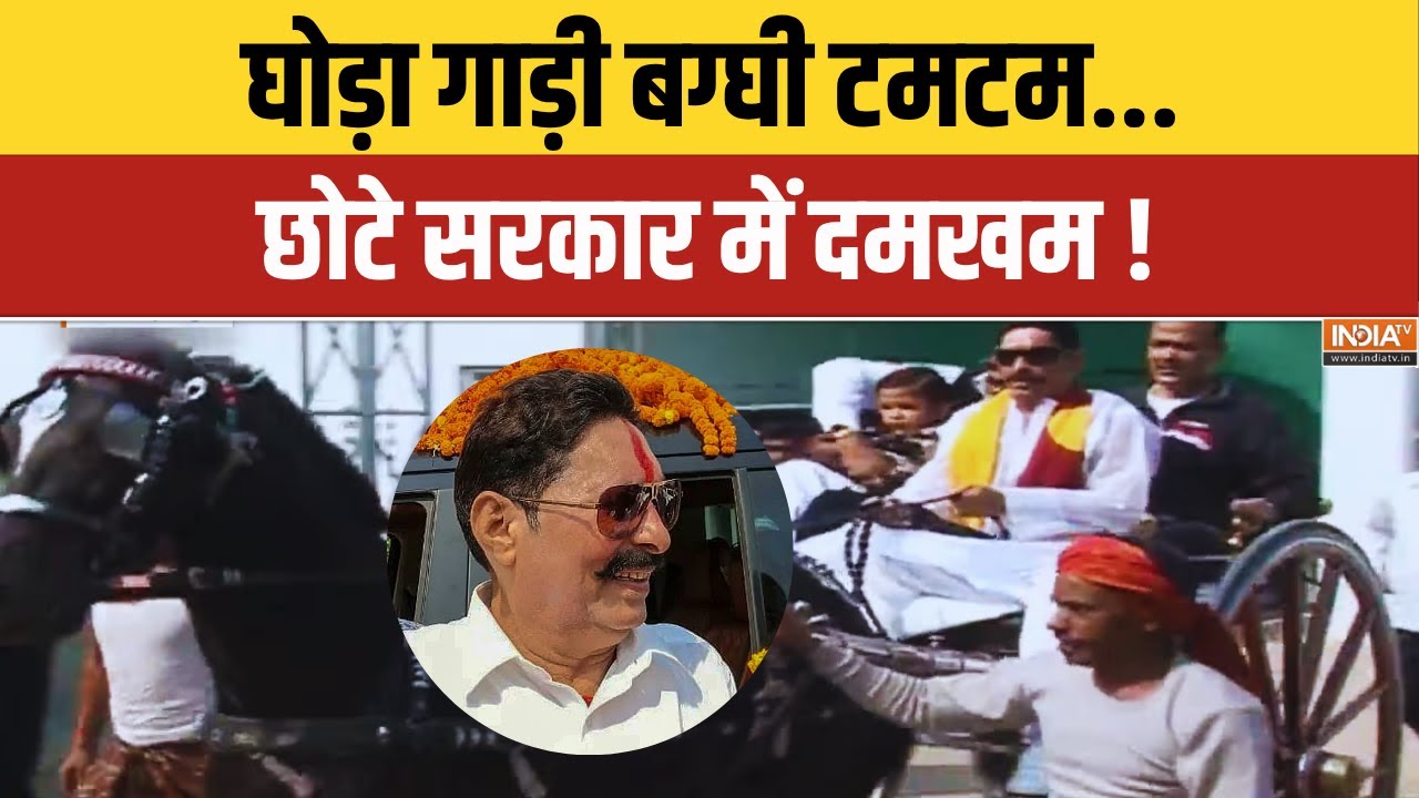 Bihar Elections : घोड़ा गाड़ी बग्घी टमटम... छोटे सरकार में दमखम ! Moka