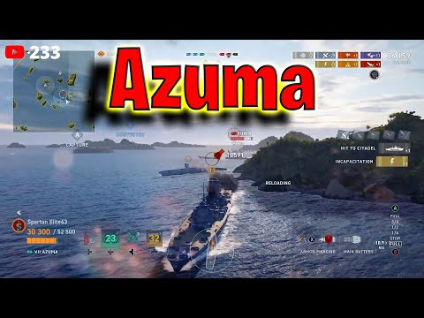 Never Underestimate Azuma! (World of Warships Legends)
