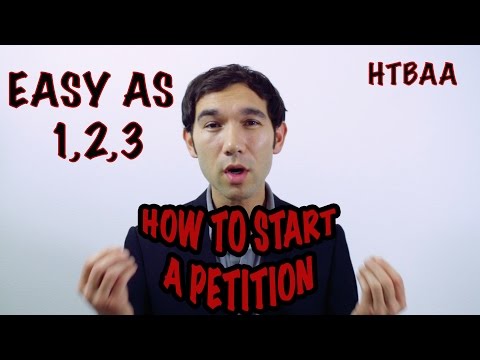 How to Start a Petition