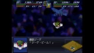 Super Robot Wars Alpha 2: Cyborg Hiroshi, Jeeg Head, and Big Shooter All Attacks